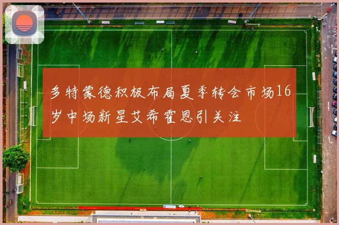 多特蒙德积极布局夏季转会市场16岁中场新星艾希霍恩引关注